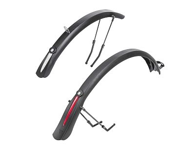 Превью  Комплект велосипедных крыльев TOPEAK DeFender iGlow TX TIG-DF04 28"